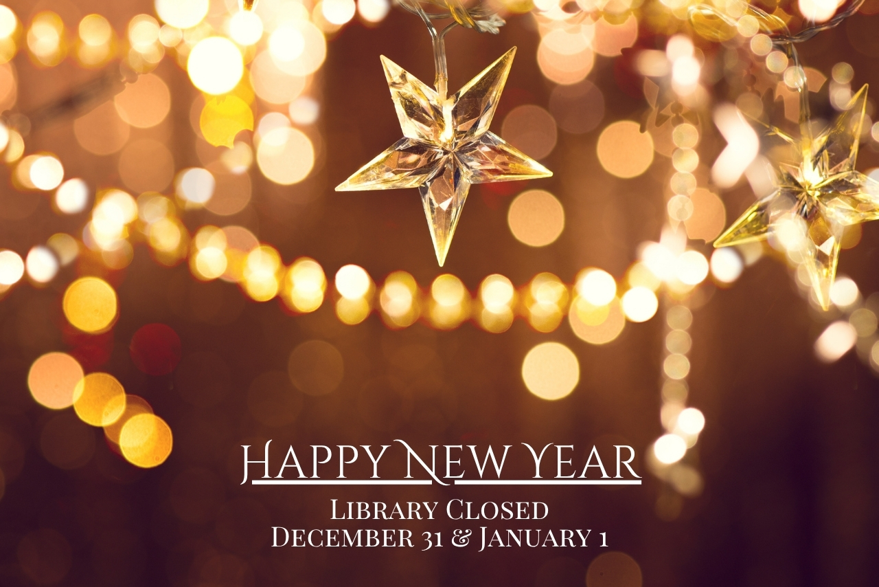 Library Closed for New Year's Eve and Day